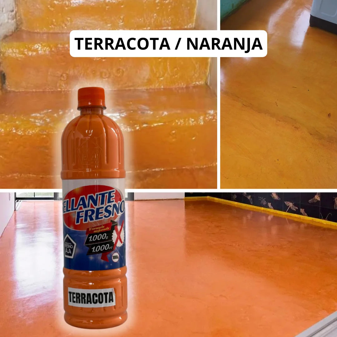 Sella, protege y embellece tus pisos con color y brillo metalizado de larga duración.