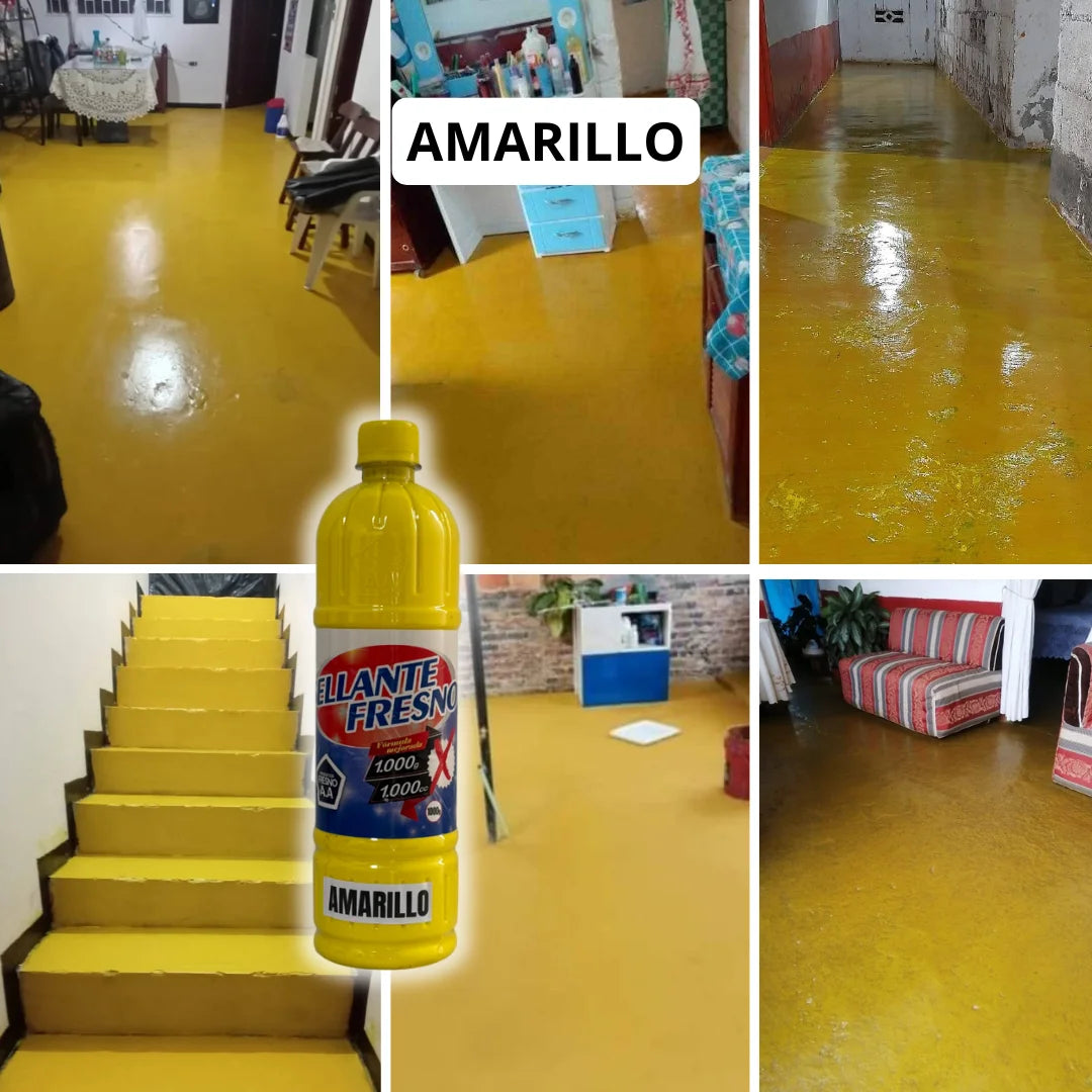 Sella, protege y embellece tus pisos con color y brillo metalizado de larga duración.